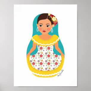 Poster de la danseuse vénézuélienne Matryoshka