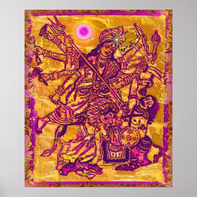Poster de la déesse Durga (Devant)