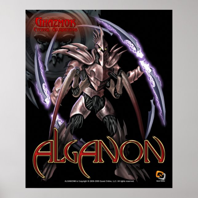 Poster de la déité Alganon Ghazmok (Devant)