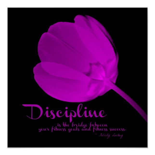 Poster de la discipline de la tulipe pourpre (Devant)