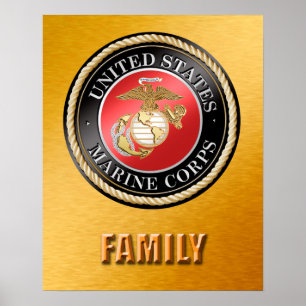 Poster de la famille USMC
