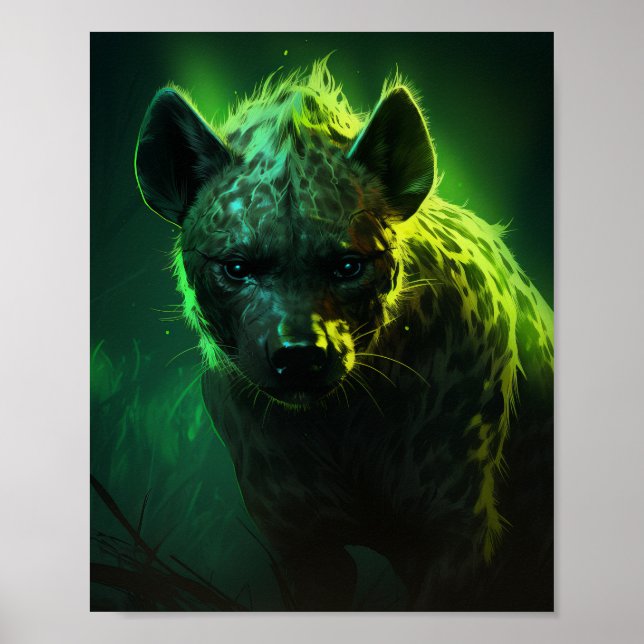 Poster de la faune d'Hyena aux yeux verts (Devant)