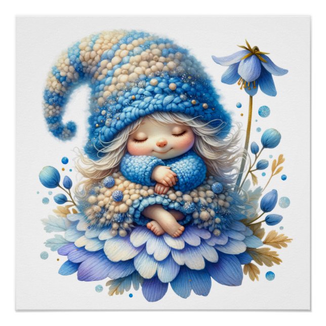 Poster de la fée Cute Bluebell (Devant)