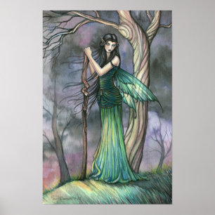 Poster de la fée Emerald Fae par Molly Harrison