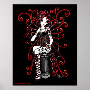 Poster de la fée Sasha Red Couture