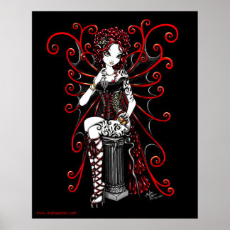 Poster de la fée Sasha Red Couture