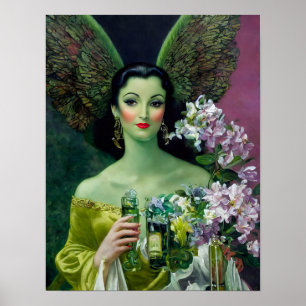 Poster de la Fée verte Absinthe
