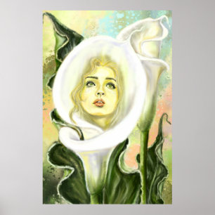 Poster de la femme Calla Lily