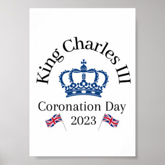 Poster de la fenêtre du couronnement King Charles