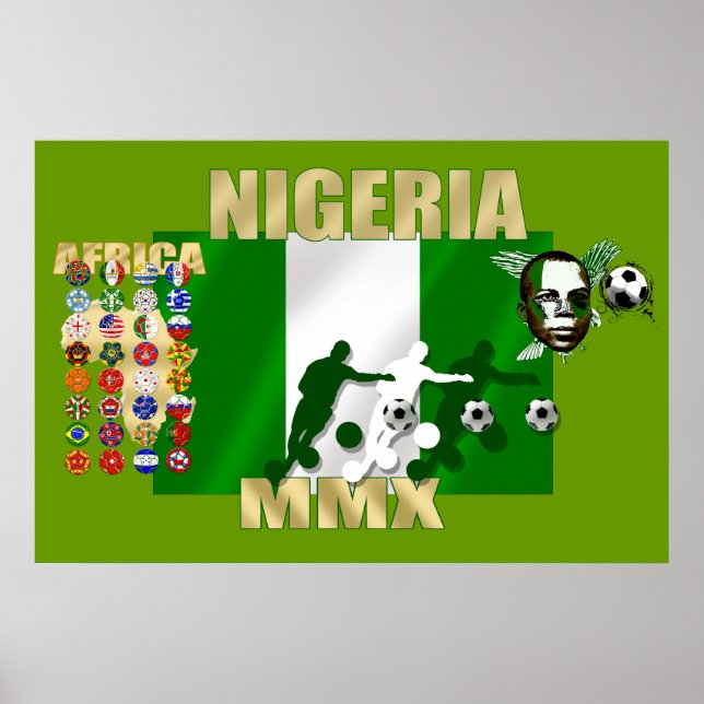 Poster de la fierté nigériane 2010 Naija Super Eag (Devant)