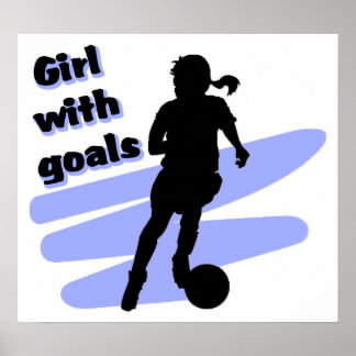 Poster de la fille avec buts