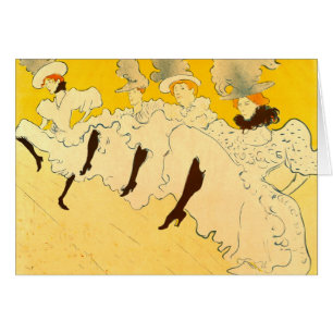 Poster de la fille dansante Jaune Toulouse Lautrec