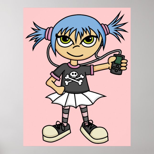 Poster de la fille de scène 1 (Devant)