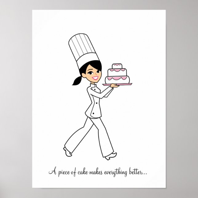 Poster de la fille du chef cuisinier Cake Baker (Devant)