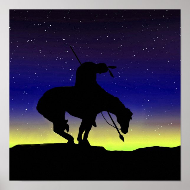 Poster de la fin de la piste Sihouette avec ciel n (Devant)