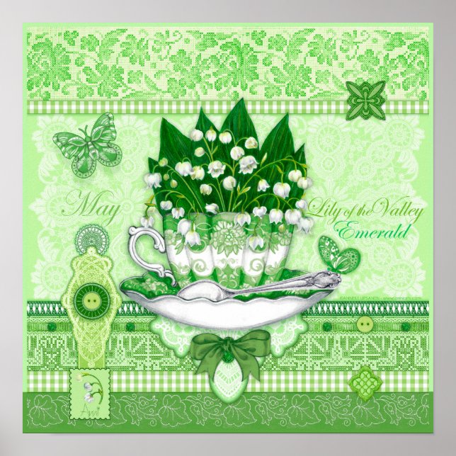 Poster de la Fleur de naissance et Gem May Teup (Devant)