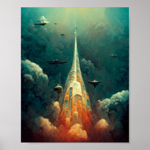 Poster de la flotte de la science-fiction