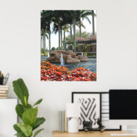 POSTER DE LA FONTAINE DE LA FLORIDE DU SUD
