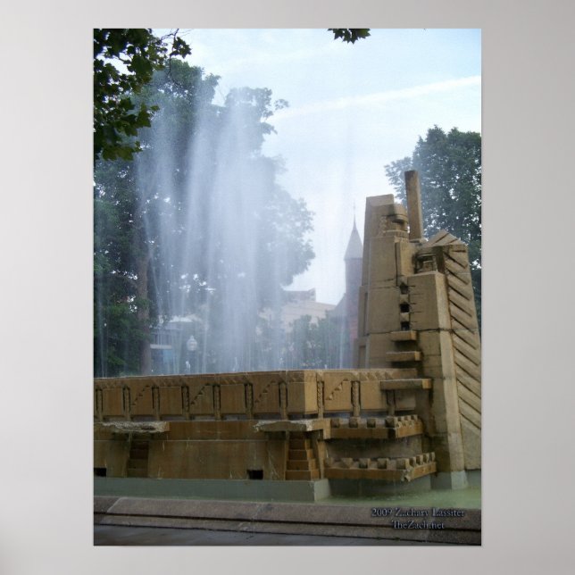 Poster de la Fontaine du Parc (Devant)