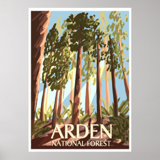 Poster de la forêt d'Arden