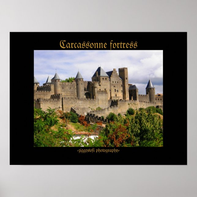 Poster de la forteresse de Carcassonne (Devant)