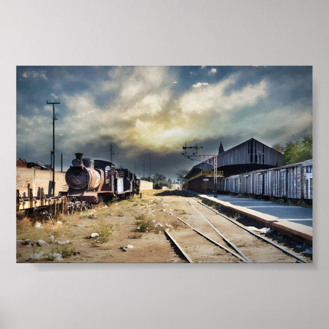 Poster de la gare ferroviaire abandonnée (Devant)