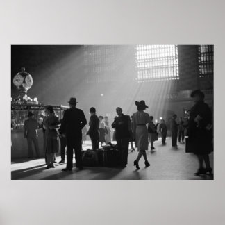 Poster de la gare vintage Grand Central New York C