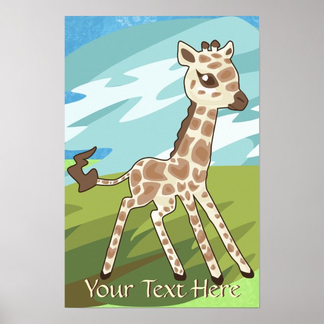 Poster de la Giraffe pour bébé (Devant)