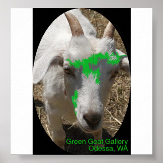 Poster de la Green Goat Gallery avec "Poussin"