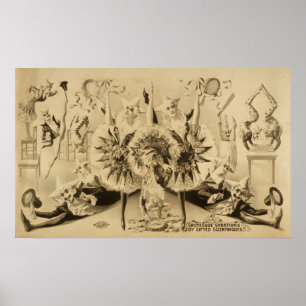 Poster de la Grotesque Gyrations Act VAUDEVILLE