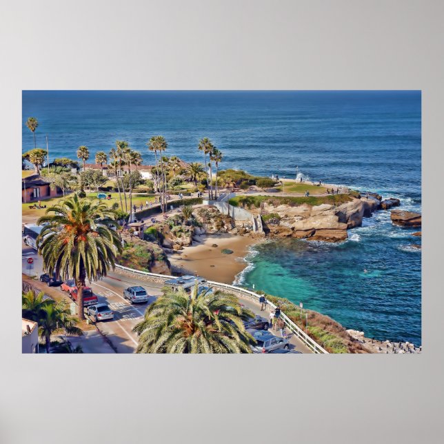 Poster de La Jolla Cove à San Diego (Devant)