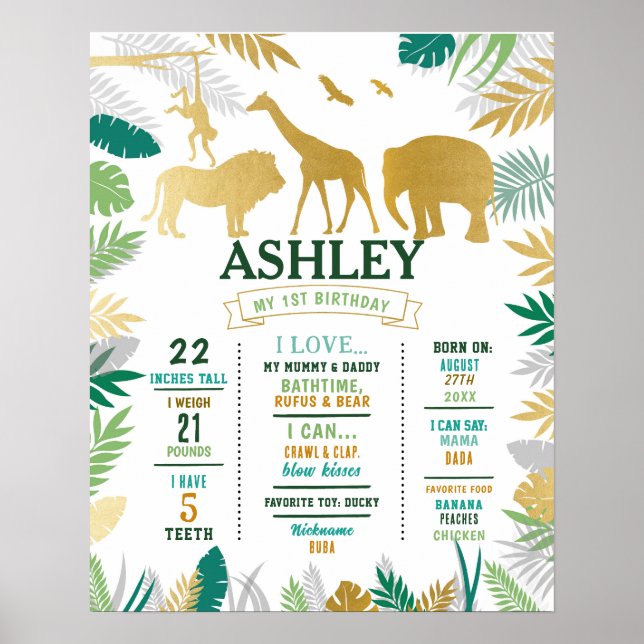 Poster de la Jungle de Milestone 1st Wild Gold Gir (Devant)