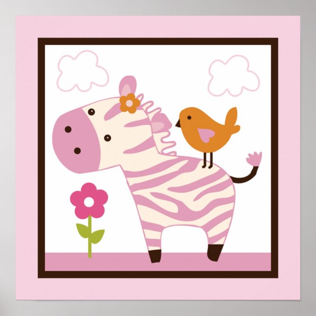 Poster de la Jungle/Zebra/Art mural imprimé (Devant)