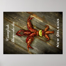 Poster de la langouste Fleur-De-Lis