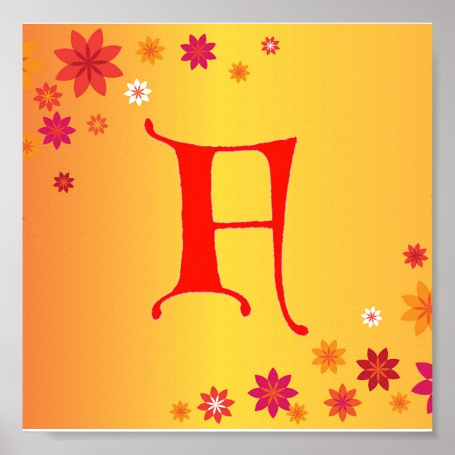 Poster de la lettre F (Devant)