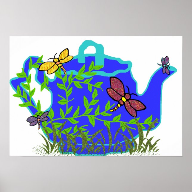 Poster de la libellule Teapot (Devant)