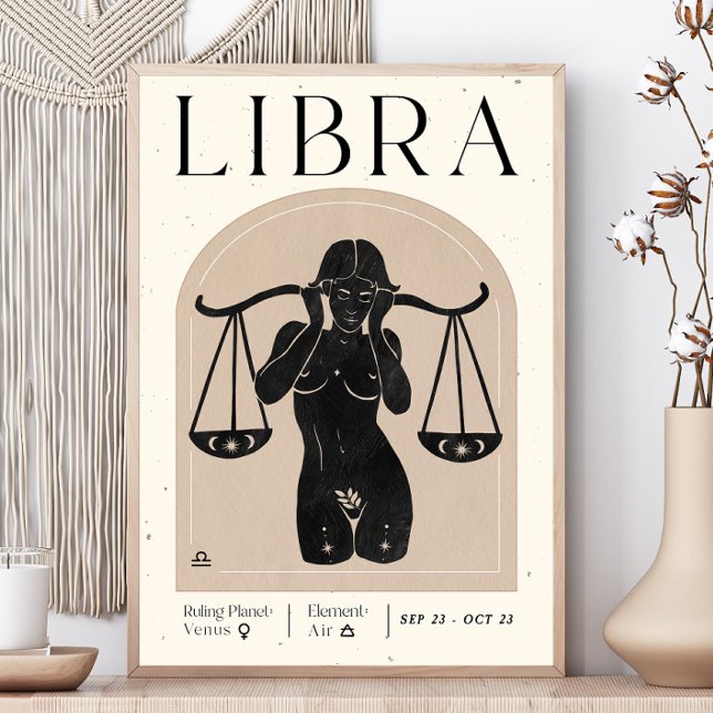 Poster de la Libra Feminine Zodiac (Créateur téléchargé)