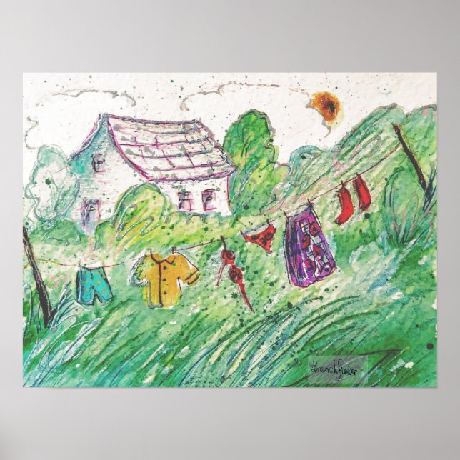 Poster de la ligne de vêtements de pays (Devant)