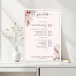 Poster de la liste des prix tendance Boho<br><div class="desc">Poster moderne,  boho tendance,  floral liste de prix. Modifiez votre produit en quelques minutes en ajoutant vos données. Vous pouvez modifier la police/la couleur/la position par "personnalisation supplémentaire".</div>
