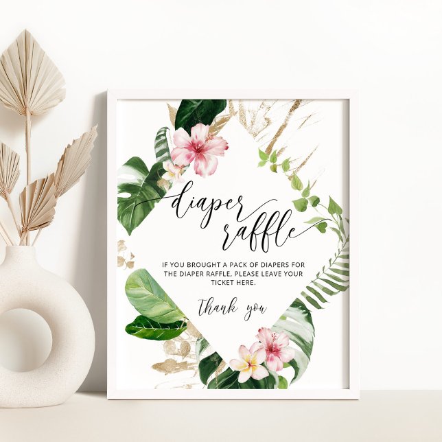 Poster de la lotte feuille de palme tropicale (Créateur téléchargé)