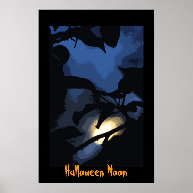 Poster de la Lune d'Halloween (Devant)
