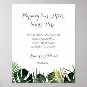Poster de la mariée Mariage tropicale