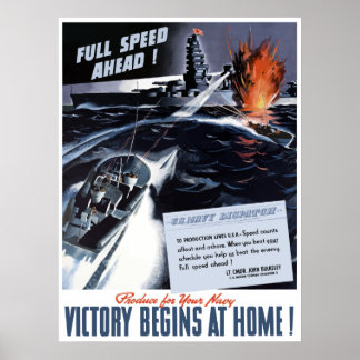 Poster de la marine de 2ème guerre mondiale