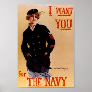Poster de la marine Vintage