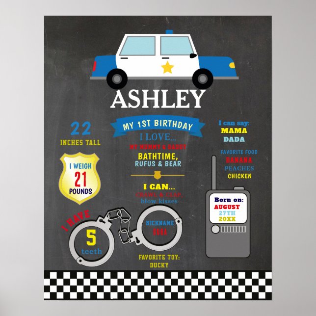 Poster de la Milestone 1er Police Auto Cops (Devant)