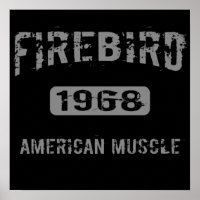 Poster de la musique américaine Firebird 1968