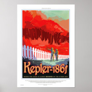 Poster de la NASA Future Travel Sci Fi - Kepler 18