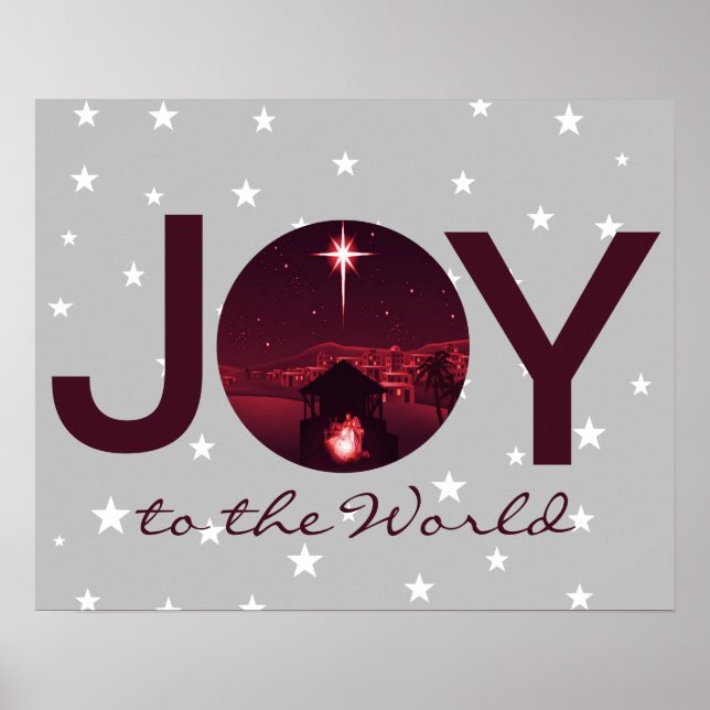 Poster de la Nativité Joy to the World (Devant)