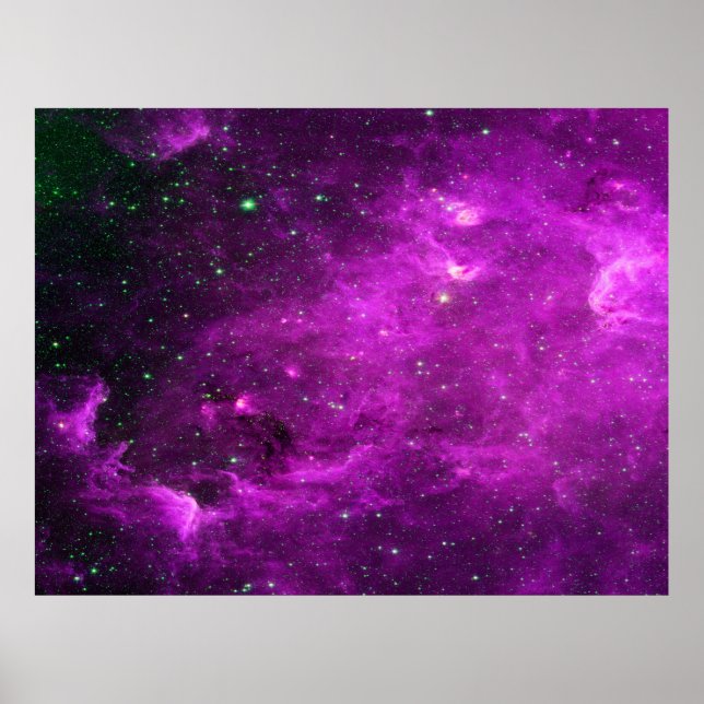 Poster de la Nebula Infrarouge pourpre de valeur e (Devant)