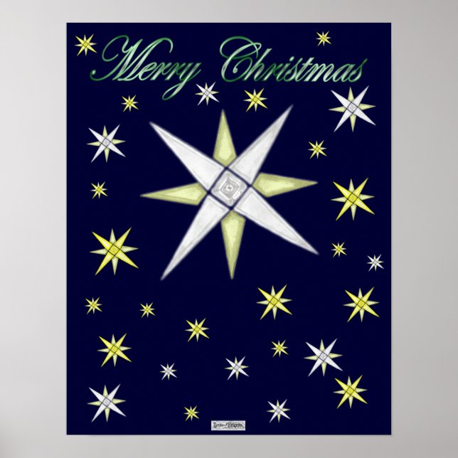 Poster de la nuit de Bethléem (étoiles brillantes) (Devant)